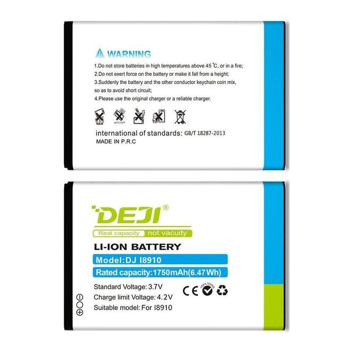 DEJI Original capacity EB504465VU Battery For Samsung I8910 B7330C F859 8700