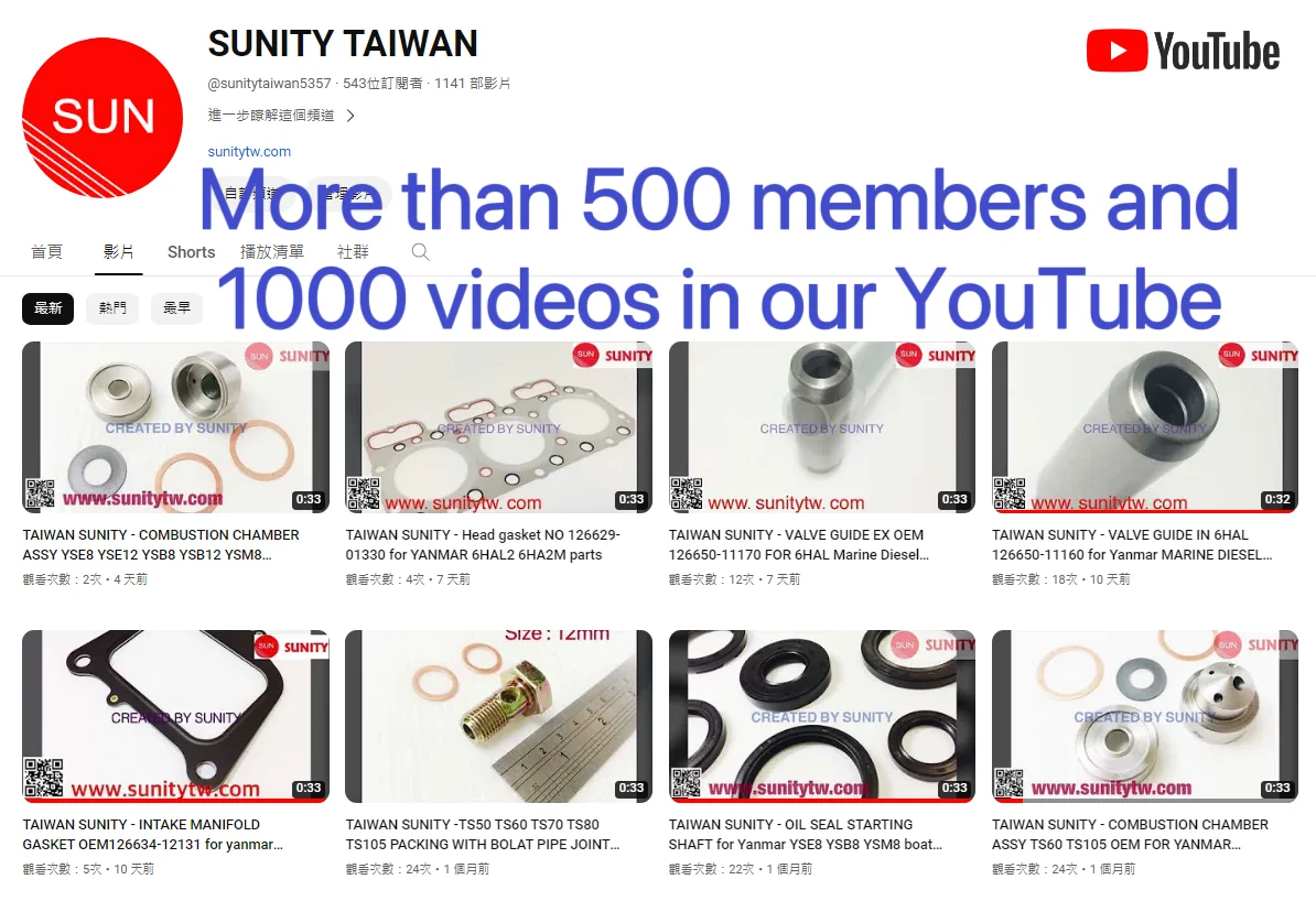 TAIWAN SUNITY high Suppliers Seal Mechanical OEM 126630-43160 for Marine Outboard engine part