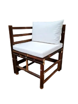 bamboo sofa corner living room furniture With waterproof bottom cushion and back pillow