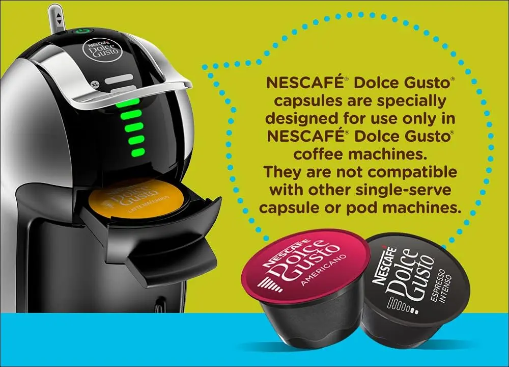 Bulk Dolce Gusto Coffee Machine, Genio 2, Espresso, Cappuccino and Latte Pod Machine