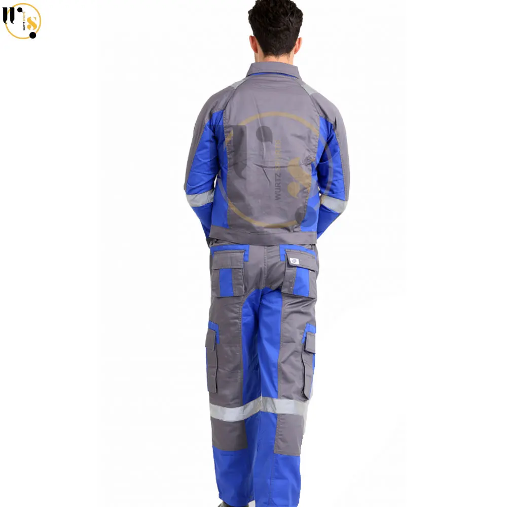 Wholesale Work Wear Uniform For Construction Industry Anti-Static Anti-flame Safety Uniform For Working Overall Safety Workers