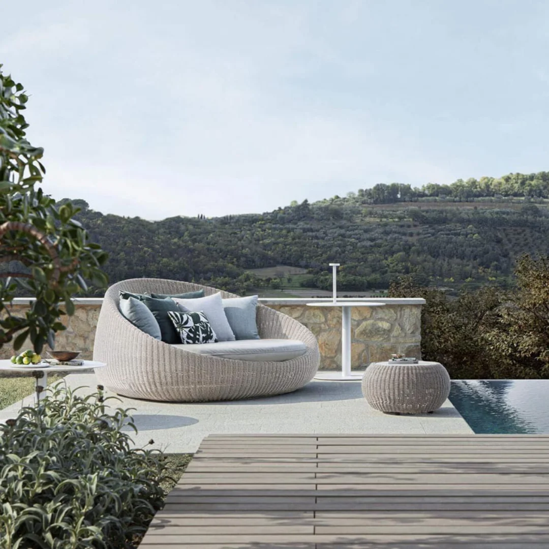 Luxury Rattan Sofa Leisure Lounge Chair Garden Sets For Home Latest Design Modern Outdoor Furniture Rattan Sofa Garden Sets