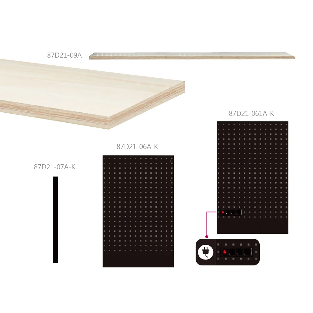 KING TONY Garage Series Storage Combination Tools Cabinet (black & gray) Metal Tool Cabinet 87D21X03A-G