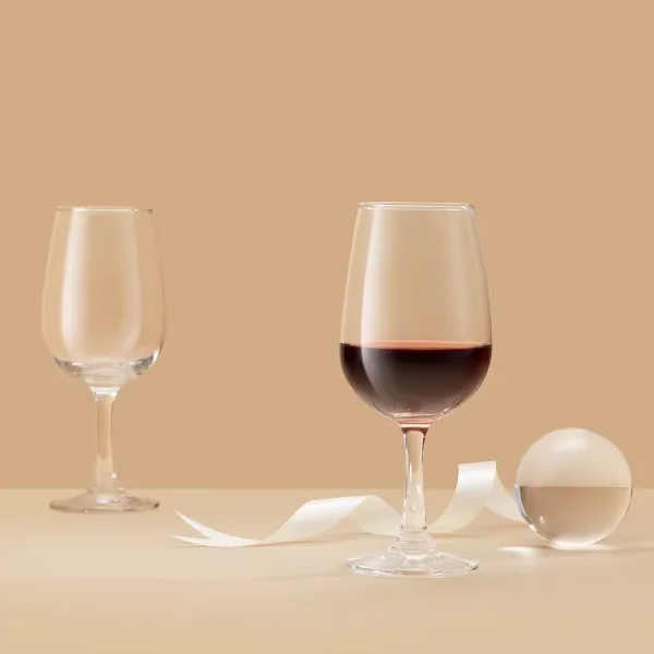 Luxury Otaru set of 6 Red wine glass 255 ml Made of soda lime glass Transparent with highly aesthetic Low odor and easy to clean