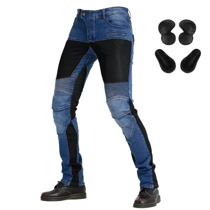 Top Quality Causal Riding Male and Female Jeans Factory price wholesale Denim For Motorcycle