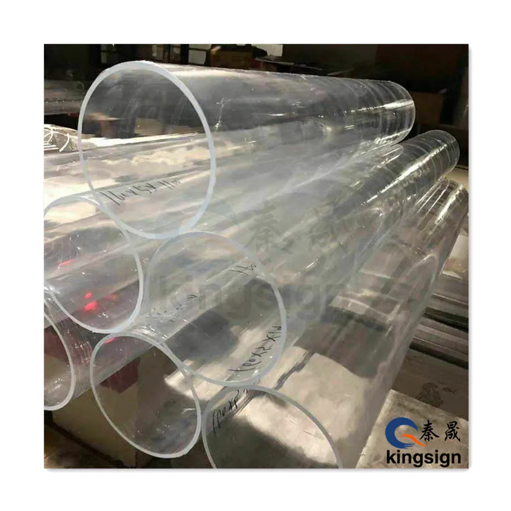 Kingsign 1m 2m 3m length acrylic tube different diameter(50-1500mm) transparent plexiglass tube