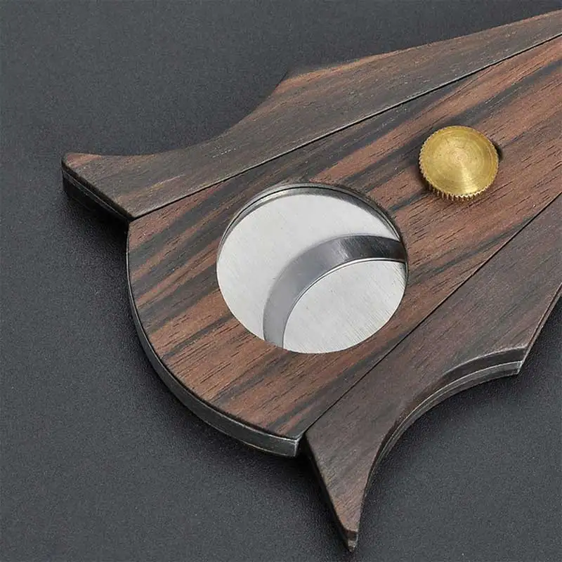 Высокое качество для путешествий идеальный резак капель дождя деревянная нержавеющая сталь настольный сигар