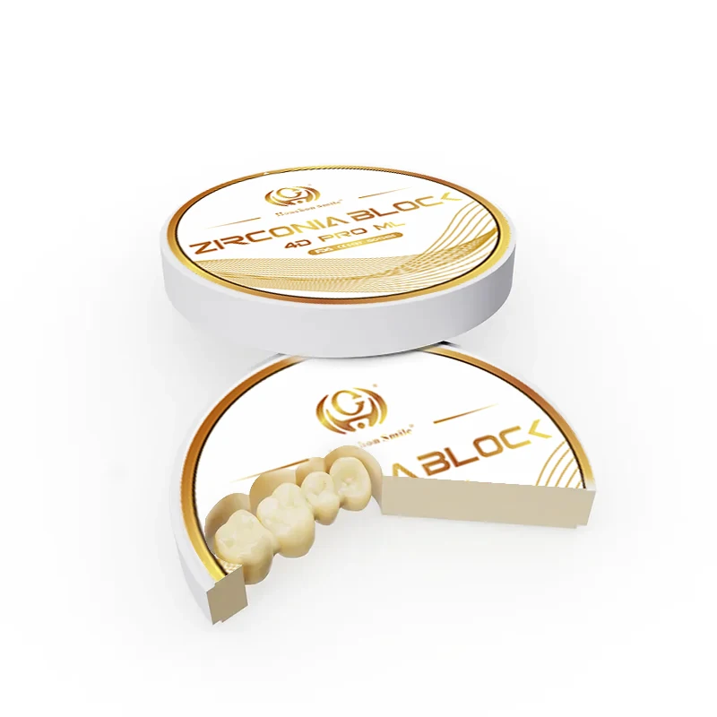 4D PRO ML Dental Zirconia Disc for CAD CAM Milling High-Translucency Zirconia for Dental Labs Dental Multilayer Zirconia Block