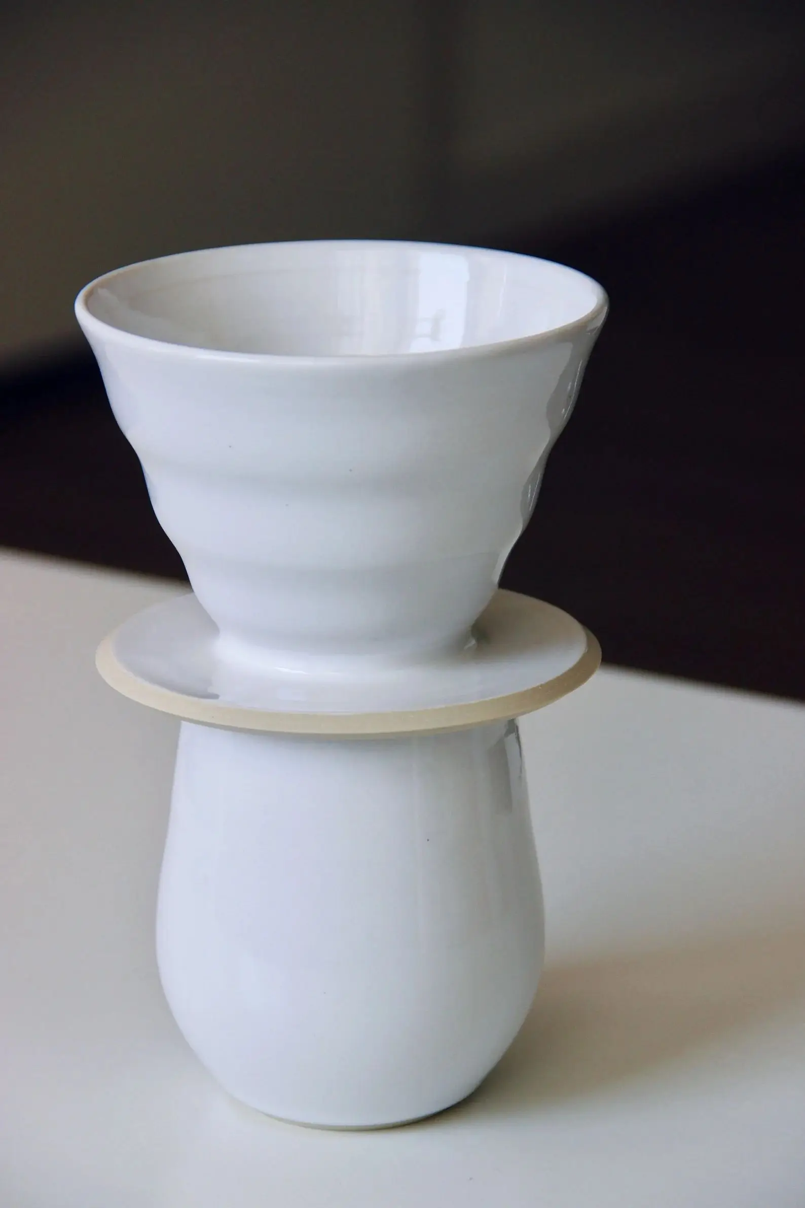 Coffee Accessories Filtro Tasse De Cafe Kahve Fincani Tasse Wholesale Custom Ceramic Coffee Filter Dripper Tumbler Cup Set