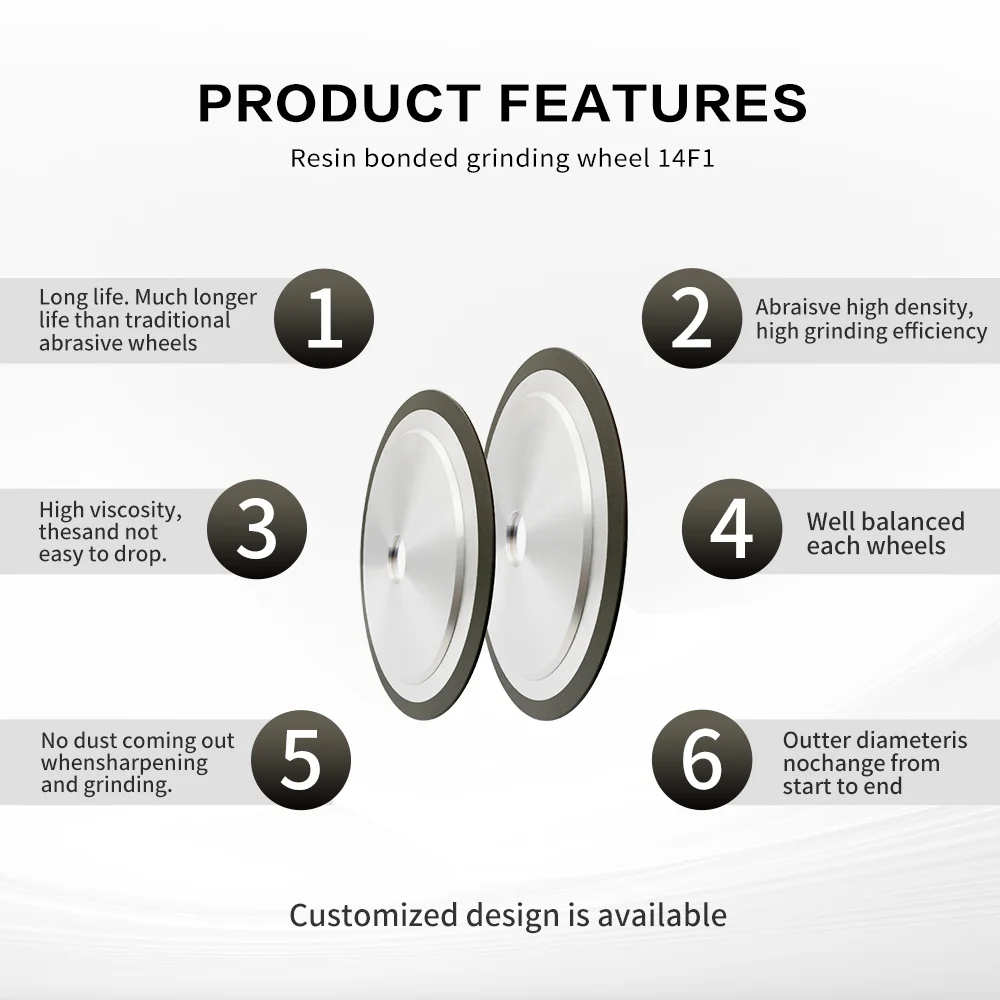 14F1 HSS CBN Grinding Wheel for High Speed Steel Teeth Grinding Abrasive Tools for CNC Machine Broach Grinding Wheel