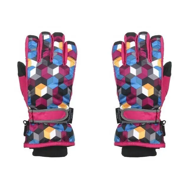 Winter ski gloves woman fashion New Waterproof windproof skiing and cycling ski gloves