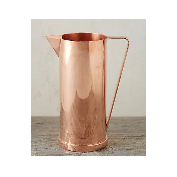 Top selling copper drinkware jug for home and restaurant water jug made of copper drinkware milk jug manufactured in India