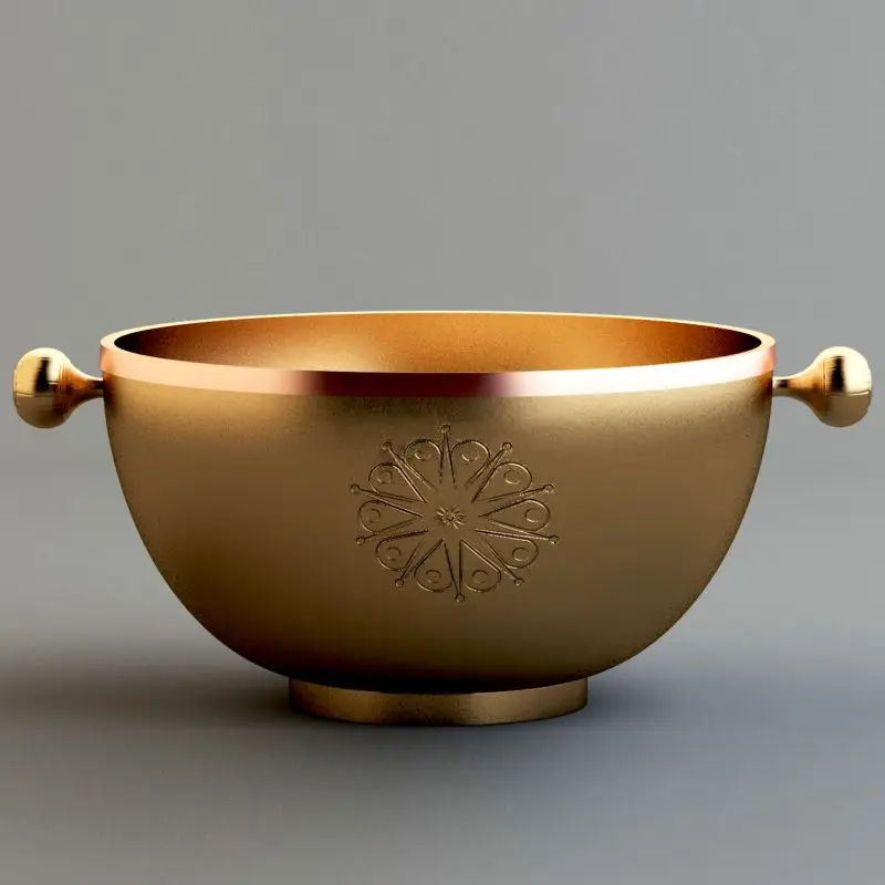 Iron Round Decorative Bowl Gold Colour Server Ware For Wedding & Hotels Supplies Handmade Customized In Bulk