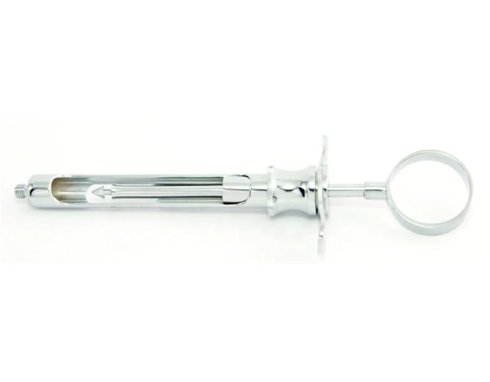 Dental Oral Aspiration Stainless Steel Syringe Type Car Pule with Sector/ Cartridge Syringes / Dental Instruments