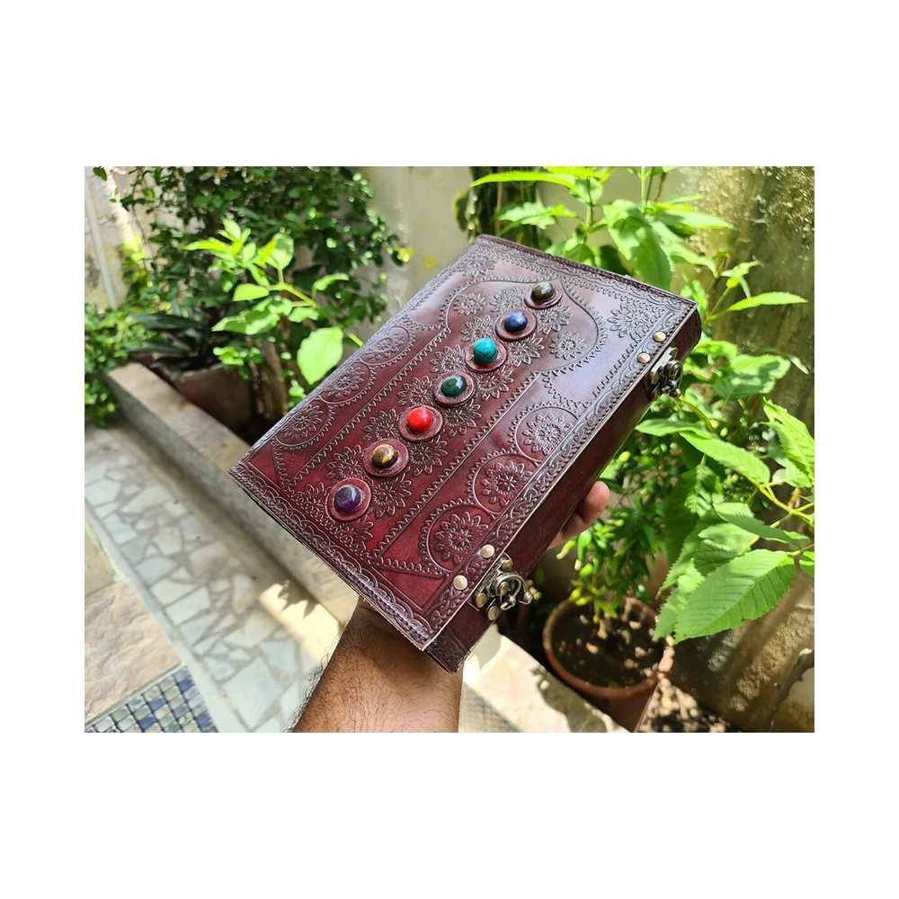 Seven Stone Grimoire Leather Bound Journal At Best Affordable Range
