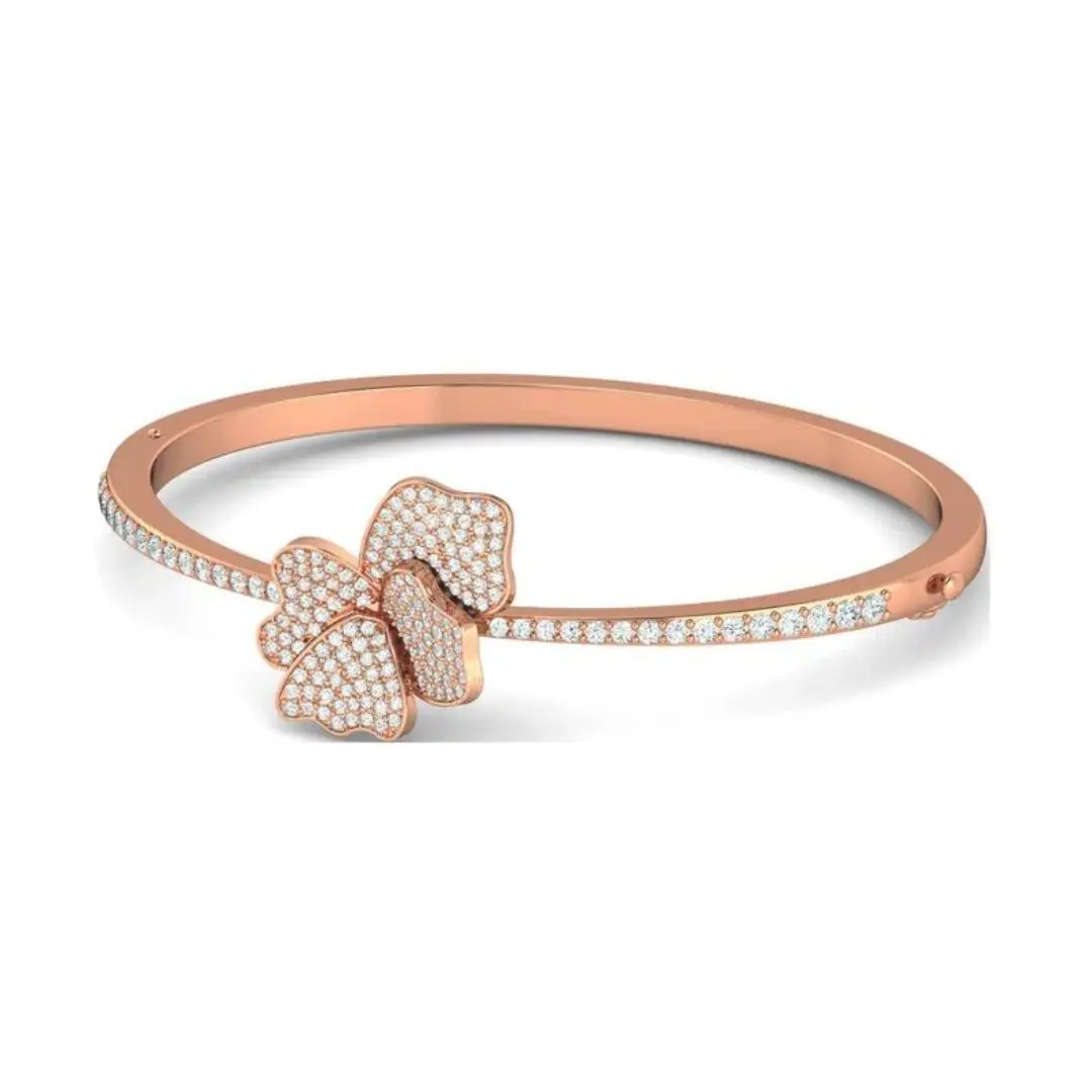 Latest Design Diamond Bangle For Women 18k Gold Bangle for Women, Bracelets for Women Moissanite Diamond Bangle