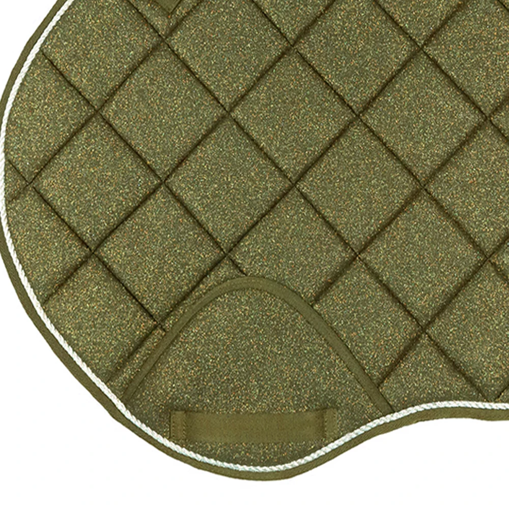 Horse Saddle Pad Satin Tack Saddle Pad Horse Racing Saddle Equipment Wholesale Custom Made Satin Shiny Glitter