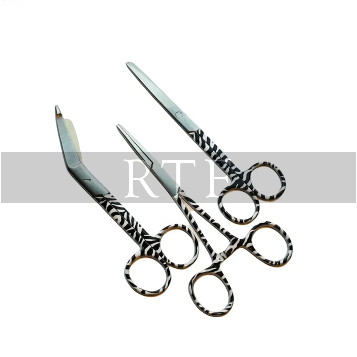 Nurse scissors Set Pink With White Dots Homeostatic Scissor Nursing Care  Medical scissors set for Nurses by Raw To Fine