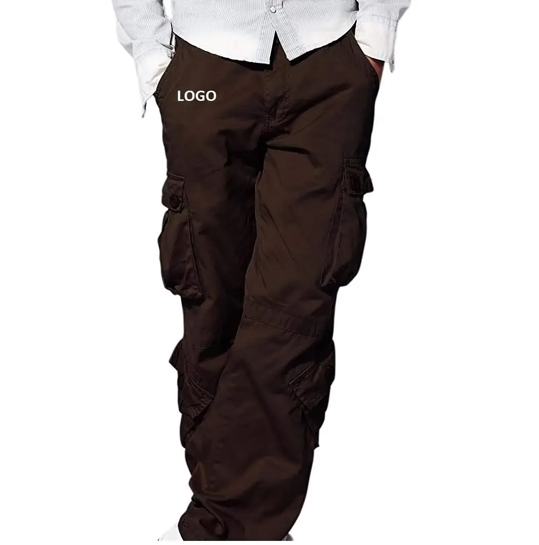 Fashionable Quick Dry Durable Cargo Pants Original 100% Cotton Skinny Blank Cargo Pants Wholesale OEM Trendy Men Cargo Pants
