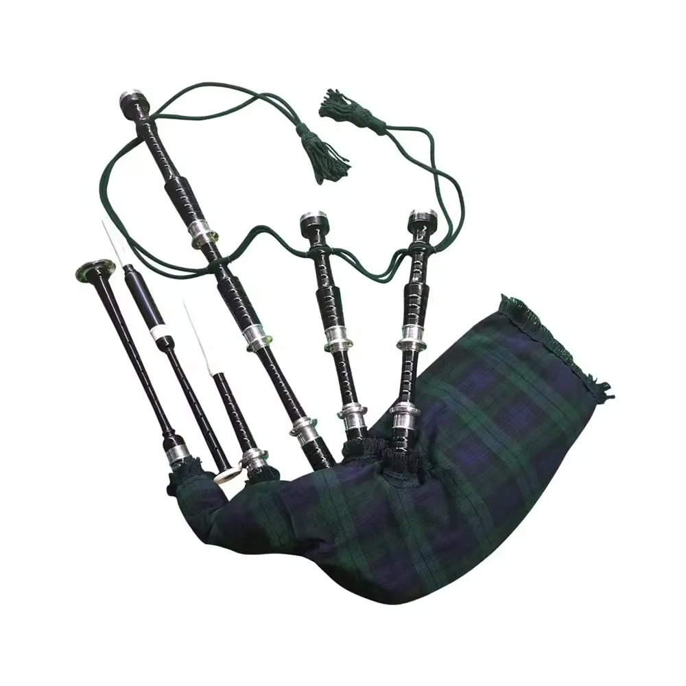 Scottish Great Set Of Full Size Great Highland Bagpipe Rosewood Standard Bore Fully Customized Made Highland Bagpipe