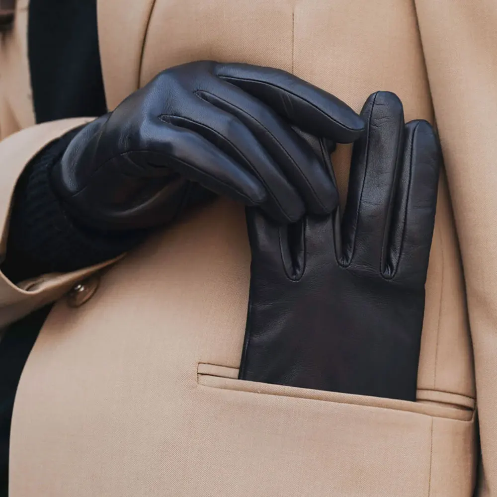 Ladies Women Driving Gloves Classic Genuine Leather Glove