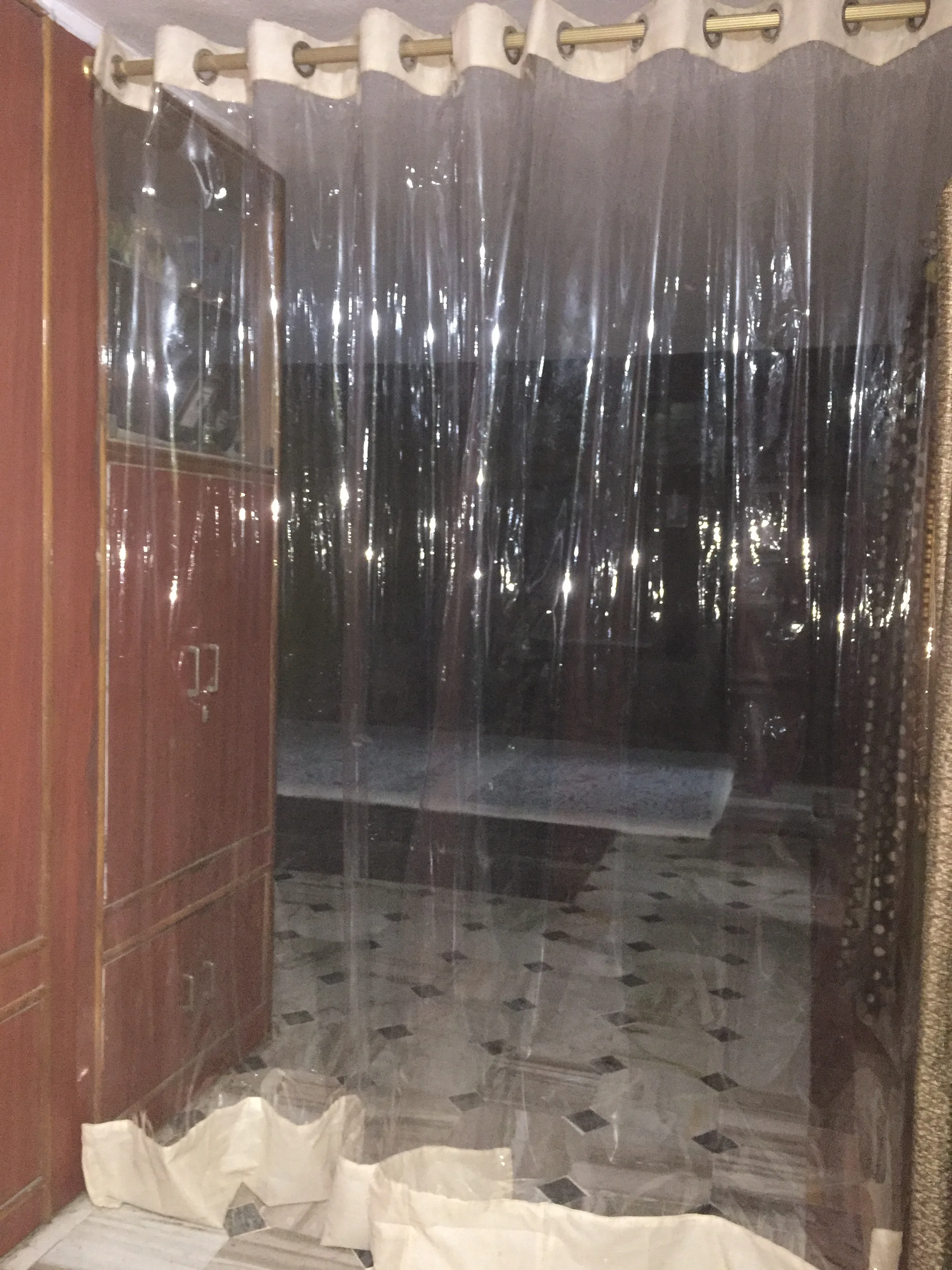 Door Window Curtains Premium Soft Fabric Custom Made Plain Accessories Light French Channel Jacquard Motor Gsm Technics Style