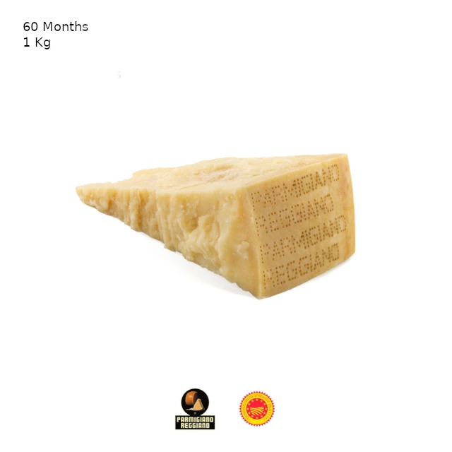 Best quality made in Italy 60 months slow maturation 1 Kg. Parmigiano Reggiano hard italian cheese