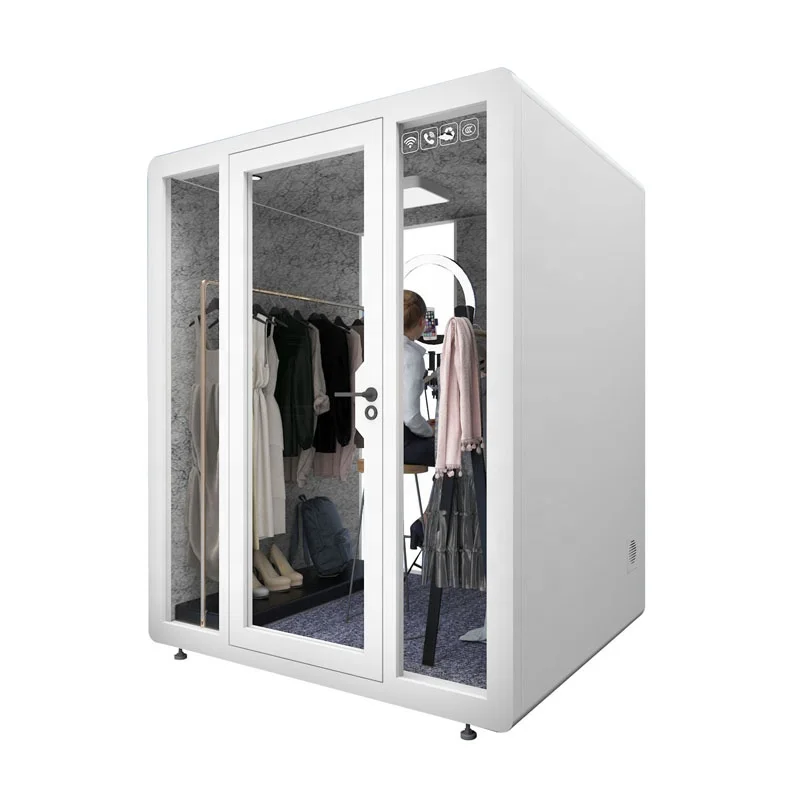 High quality wholesale price 1.8x1.5x2.2m soundproof office soundproof recording studio