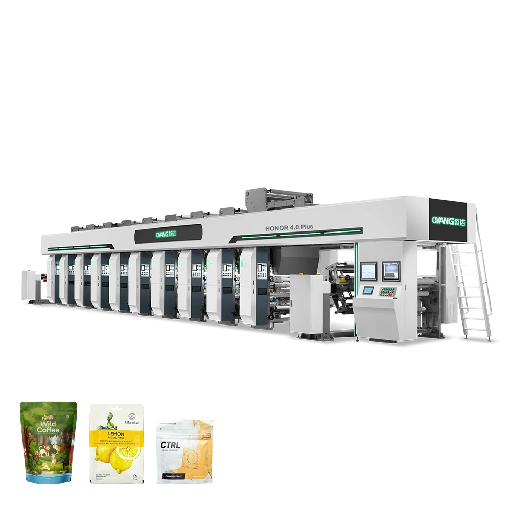 High quality printing color register basically no bias in statistics electronic shaft high speed rotogravure printing machine