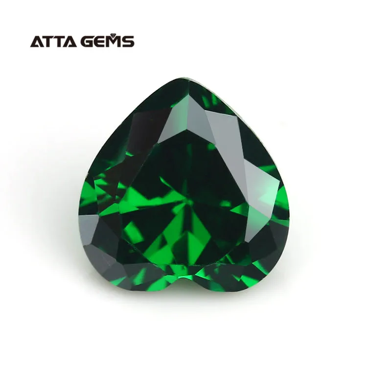 Factory Direct Sale Luxury Fancy Color Chart Cubic Zirconia Heart Shape Cubic Zirconia Certified Stone Earrings For Women