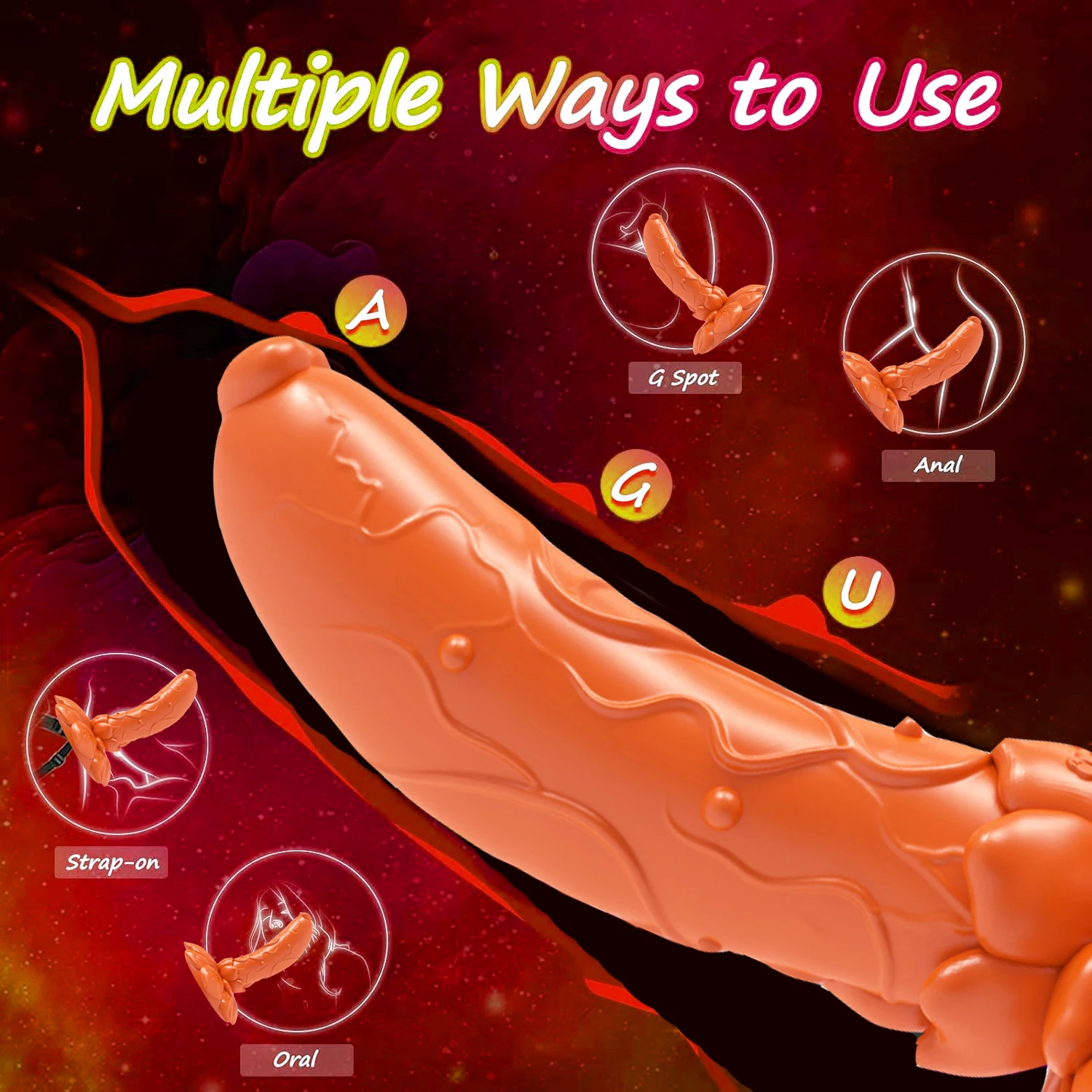 Aimitoy Wholesale  Rose Shape Flower Toys Sex Adult Fantasy Big Anal Silicone Dildo Sex Toys for Woman Monster Sex Toys Dildos