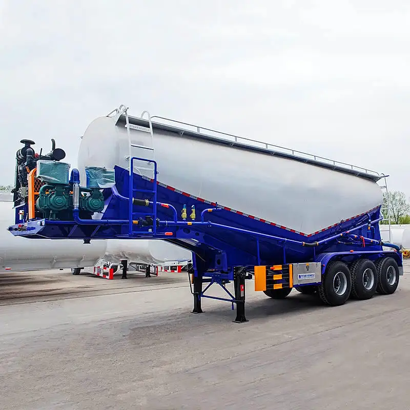 TITAN 2024 3 Axles 40 CBM Bulk Cement Trailer V Shaped Bulk Cement Tank Semi Trailer For Sale Near me