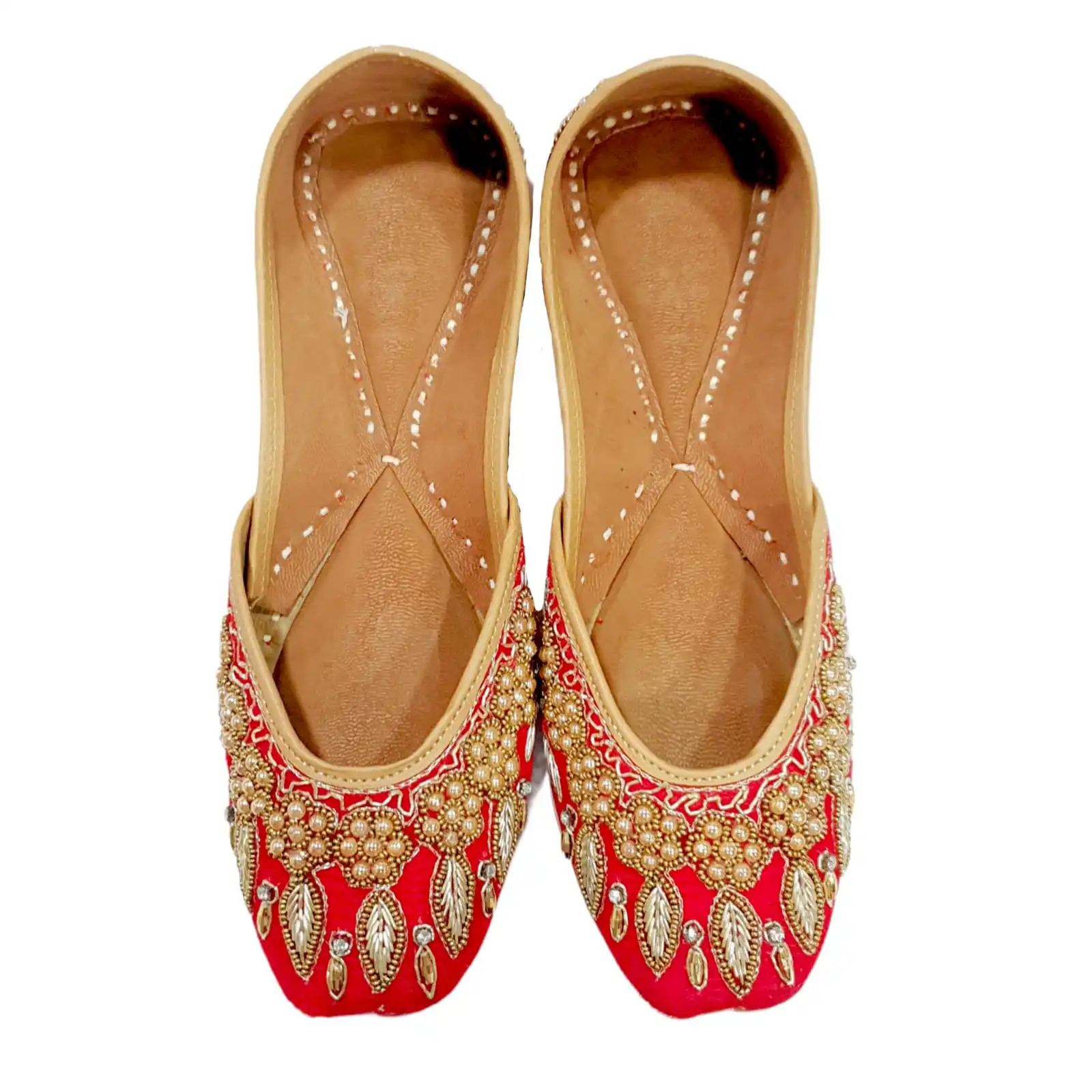 women khussa/Punjabi jutti comfortable wear women Handcrafted Ethnic Leather juti