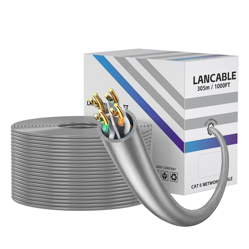 SIPU Factory Price High Performance UTP FTP SFTP Lan Cable Cat6 Cat6A Communication Cables Box 305m cca  BC UTP Cat 6 Cable