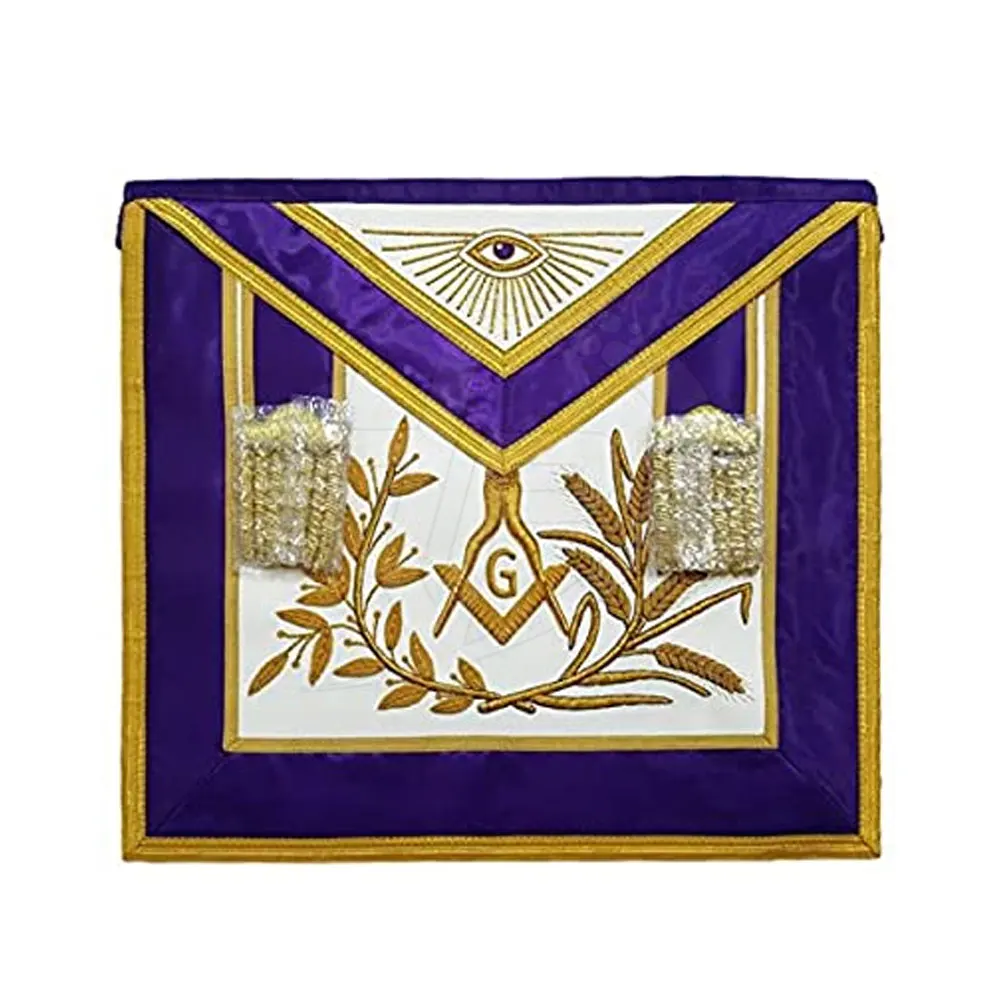 Lowest Price Masonic Hand Embroidered Grand Lodge Master Masonic Apron for Sale