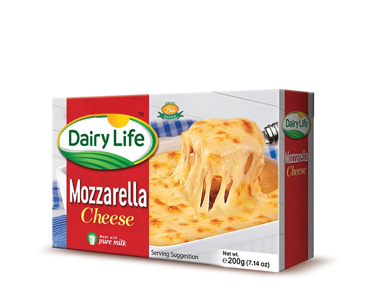 Mozzarella Shredded 200gm 48Pcs Dairy Life In Red Pack 48pcs Dairy Life Bulk For Pizza Organic Halal Cream Mozzarella Cheese