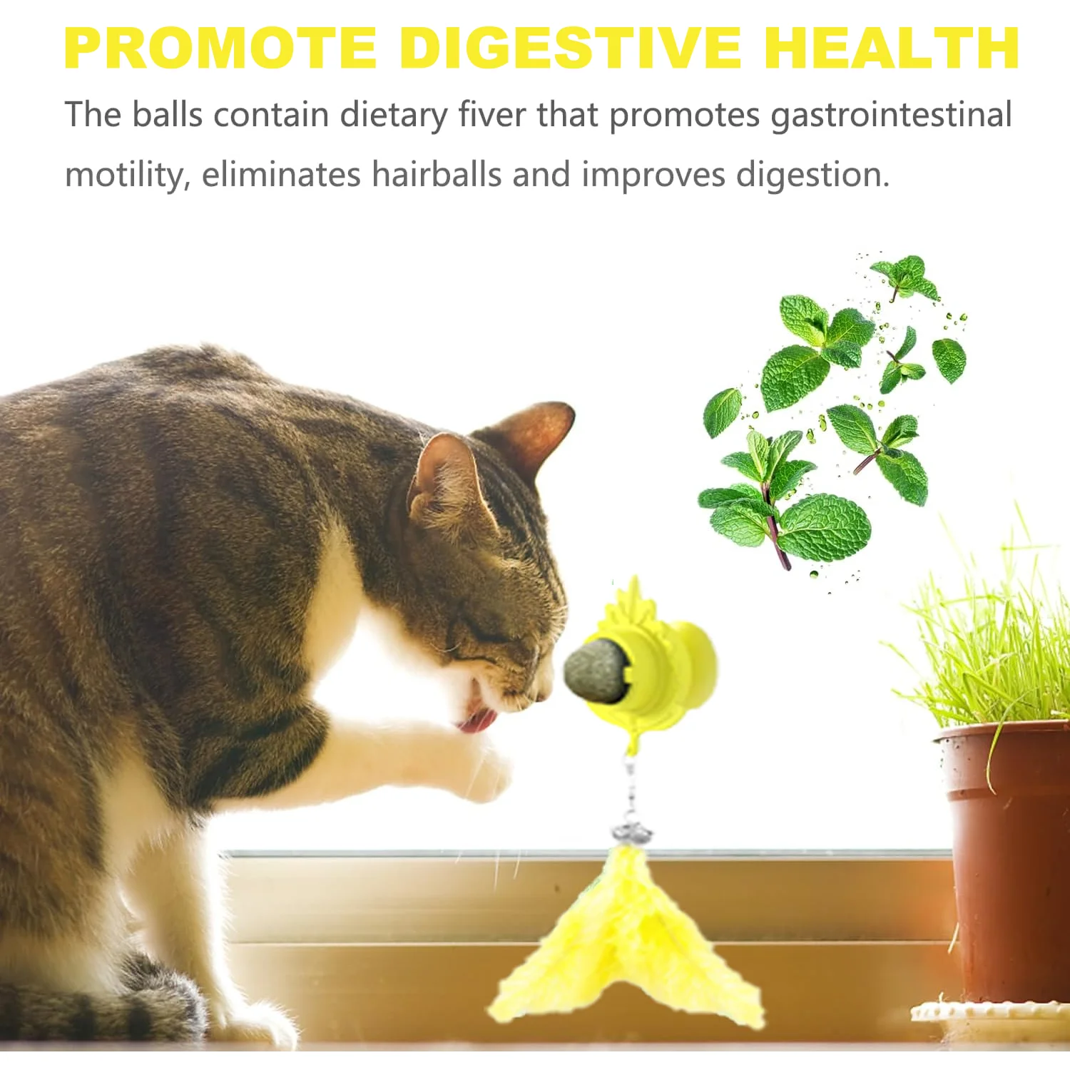 2024 Customized Silicone Catnip Ball of Toy For Cat Manufacturer Interesting and Interactive Pet Toys with Catnip for Play Ball