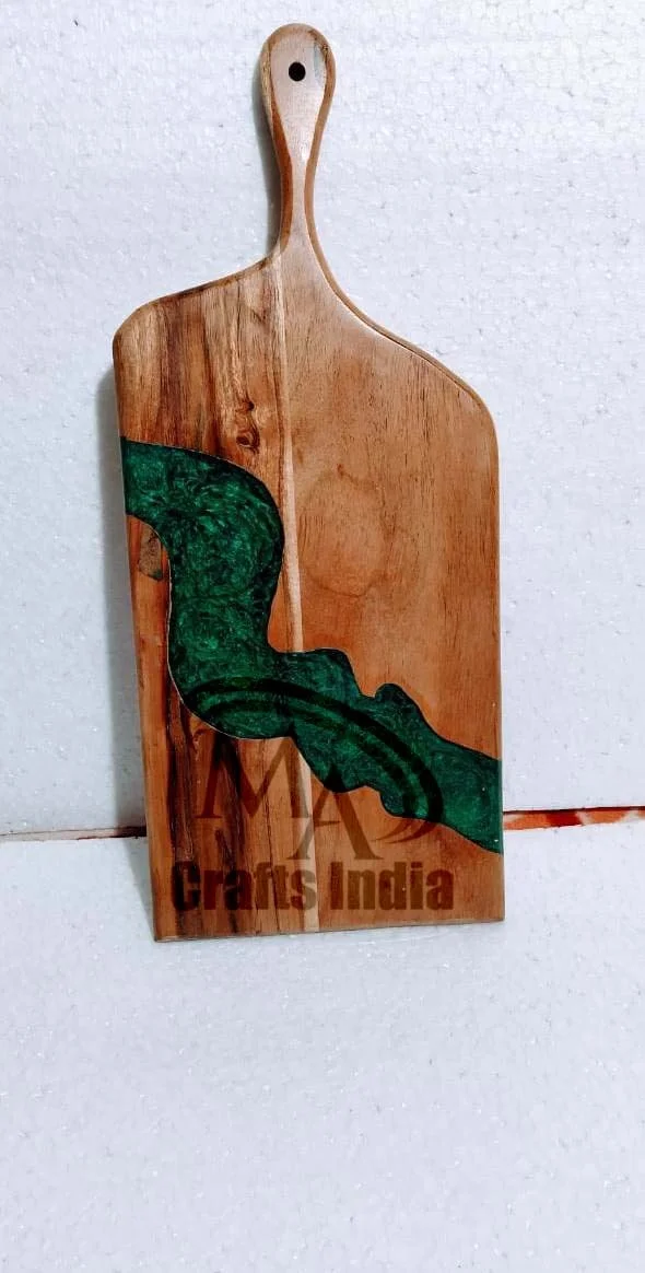 Wholesale Price Epoxy Wood Resin Chopping Board Latest Cutting Standard Bamboo for Cheese and Charcuterie in Kitchen