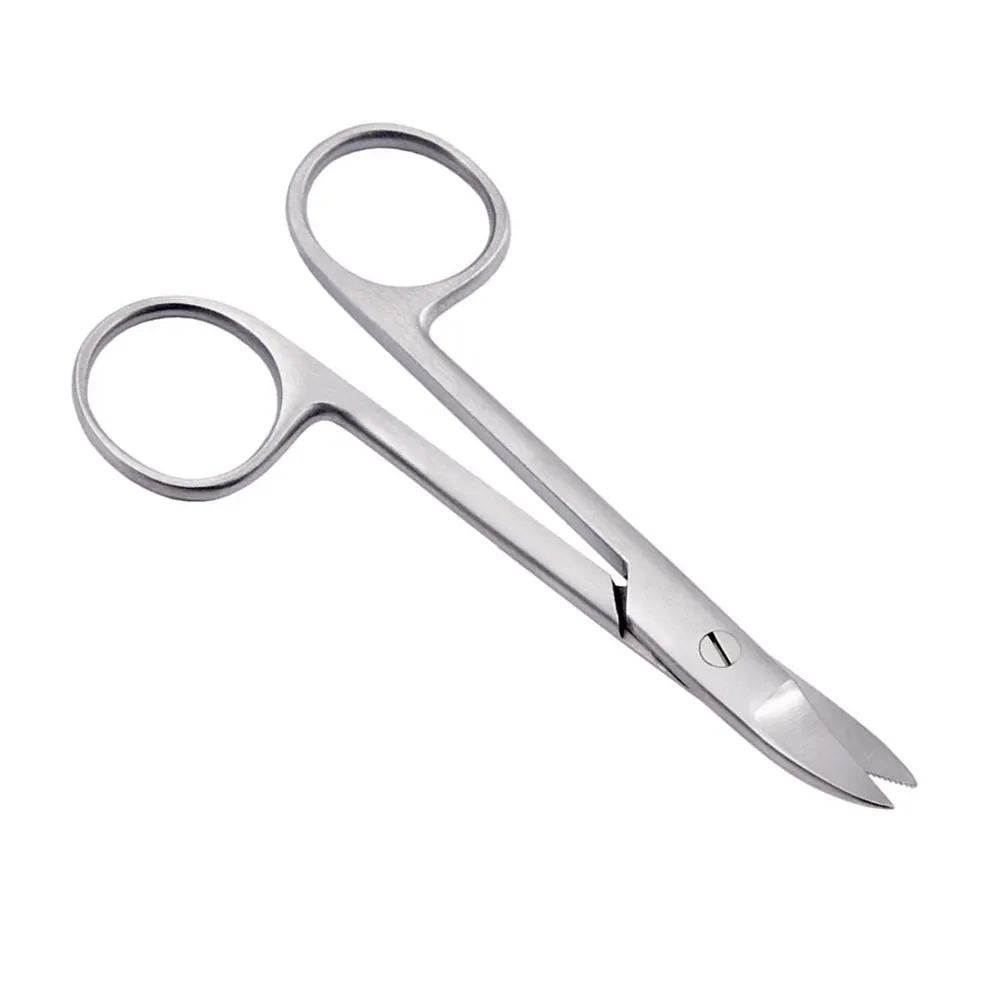 Beebee Crown & Bridges Scissors 4.5 Super Cut High quality in wholesale low price Crown & Collar Cutting Scissor Curved Serrated