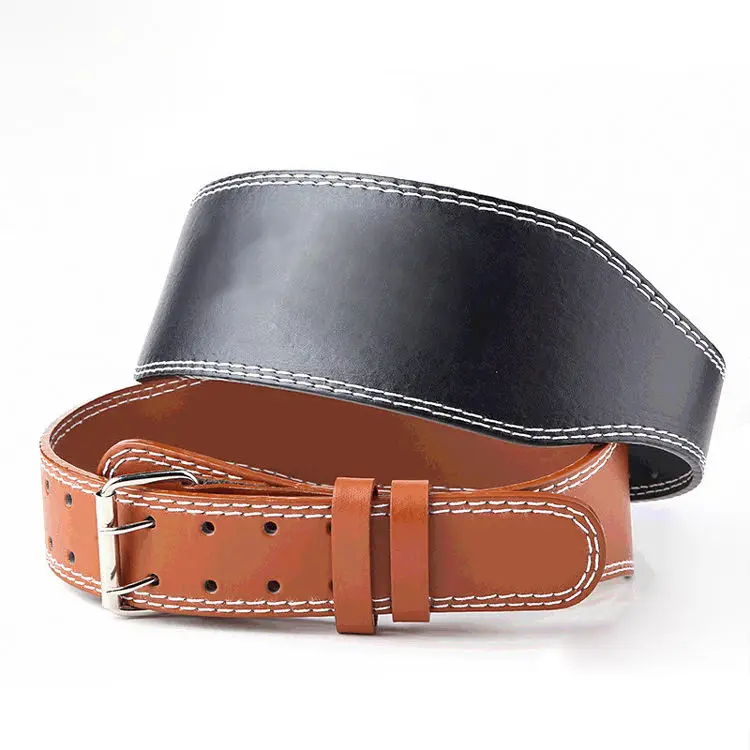 new design adjustable gym dip belt buffalo split leather weight lifting belt for fitness