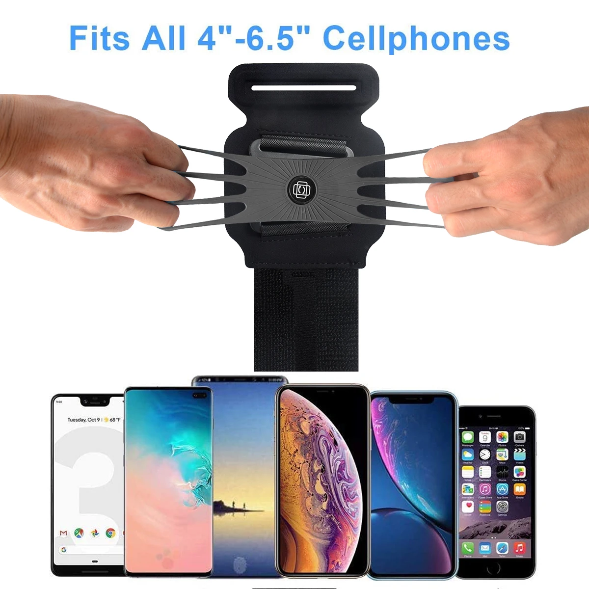 Newest Universal Mobile Phone Accessories Detachable Rotate Sport Armband Phone Case Outdoor Running Phone Holder Armband