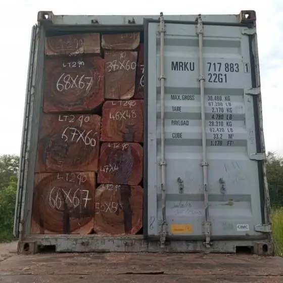 Строительный материал, резиновые деревянные бревна, натуральная твердая древесина