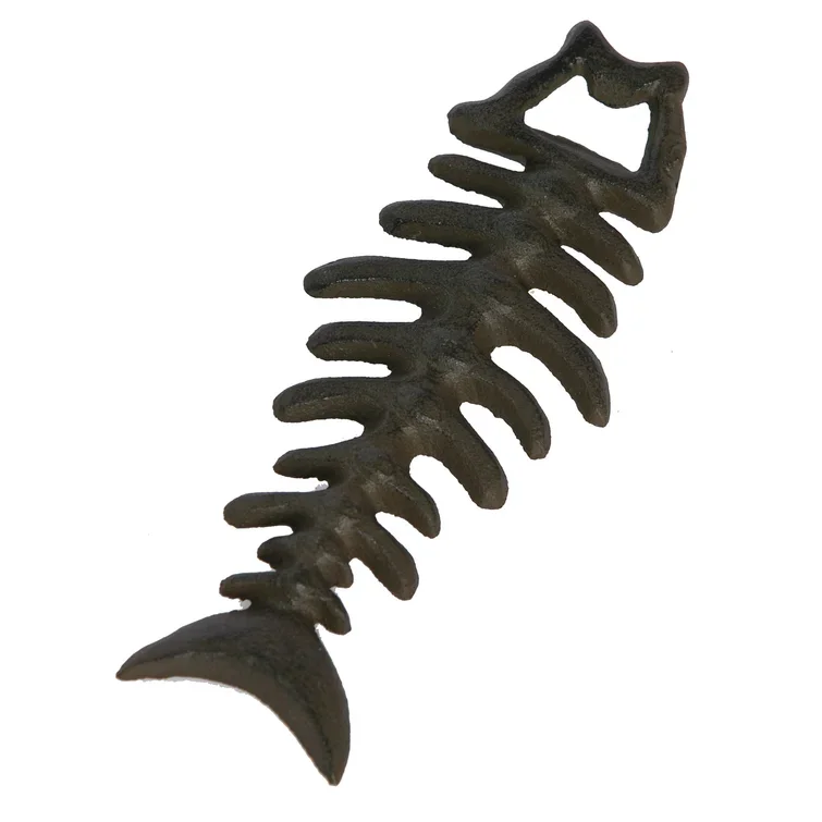 Cheap High Quality Ferreira Fish Bones Bottle Opener metal aluminum color brown shape fish bone bar and restaurant kitchen