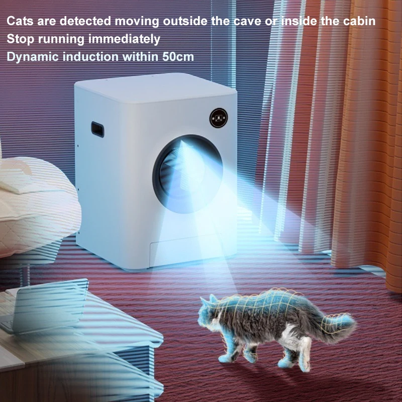 8L Capacity Intelligent Best Self-cleaning Cat Litter Box For Multiple Lager Cats Automatic Self Cleaning Toilet