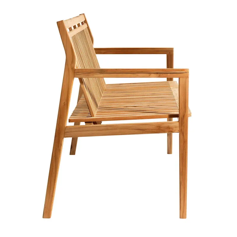 Скамейки для патио из тикового дерева садовые скамейки с натуральной отделкой оптовая продажа мебель отеля и уличная