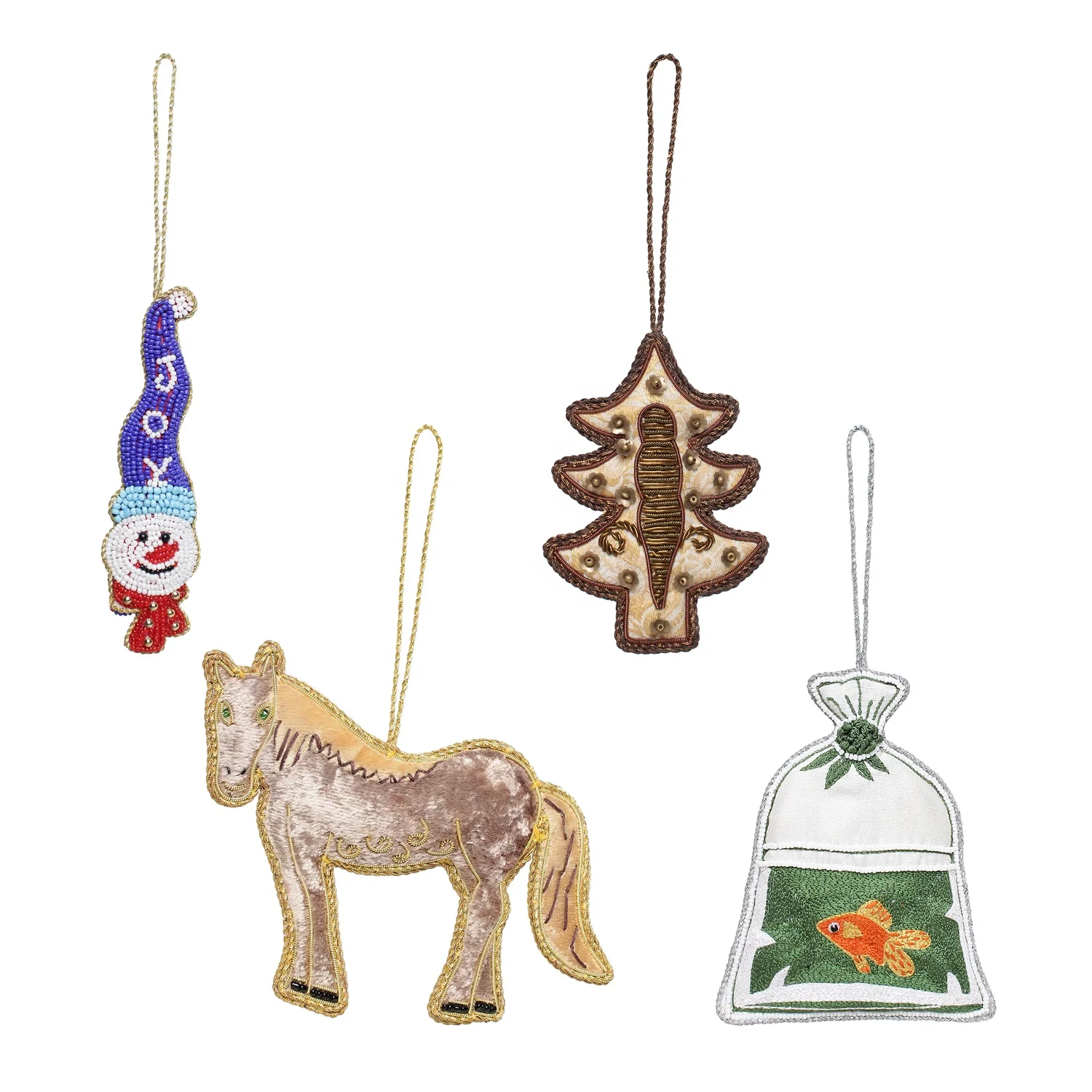 Handmade Embroidered Beaded Velvet satin Christmas Decorations Lama Santa  Socks   Flying Sparrow  Elephant  Flying Eagle Bee