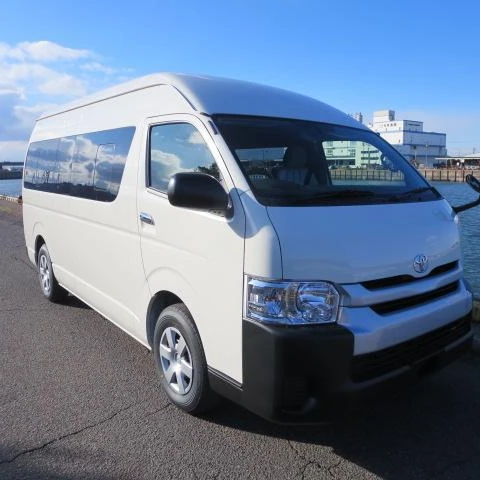 2022 Toyo-ta Hiace Highroof Mini Bus Year Used Cars from Japan Germany for Sale Hot Sale 2015 Diesel Engine Type Steering Left