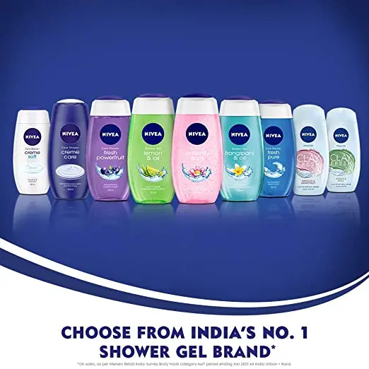 NIVEA Body Wash, Fresh Pure Shower Gel, Refreshing Aquatic Scent Liquid Soap With Seal Minerals