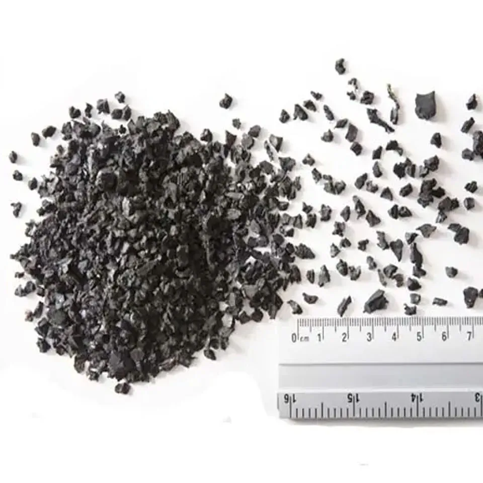 Дешевая черная резиновая крошка переработанная Резина в гранулах цена крошечной