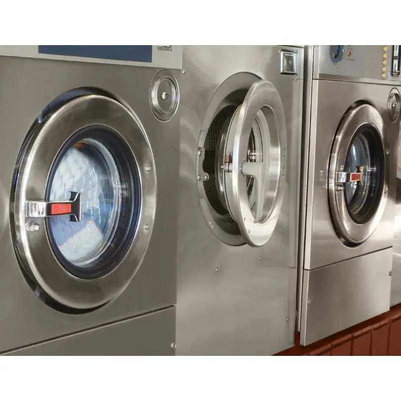 Commercial Industrial High Spin Washer Extractor Stainless Steel Front Loading Laundry Press Machine for Hotels